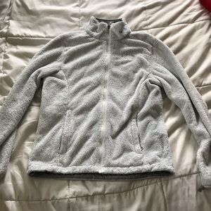 White/Grey North Face Jacket